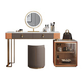Italian minimalist dressing table rock board integrated cabinet modern simple bedroom high-end cabinet dressing table